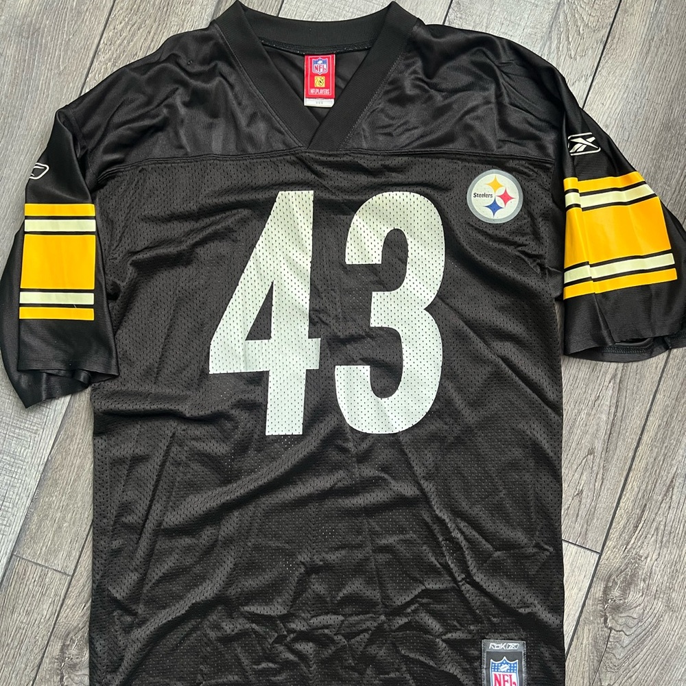 Reebok Steelers Polamalu Jersey Mens Medium